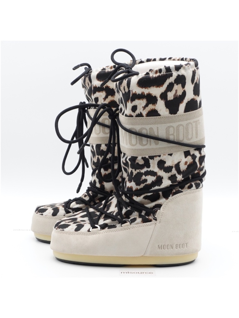 Moon Boot Icon Suede Snow Boots Light Leopard